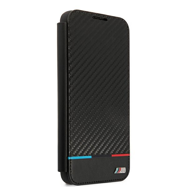 BMW BMBKS22MPUCARTCBK Samsung Galaxy S22+ Plus black bookcase M Collection Triangles