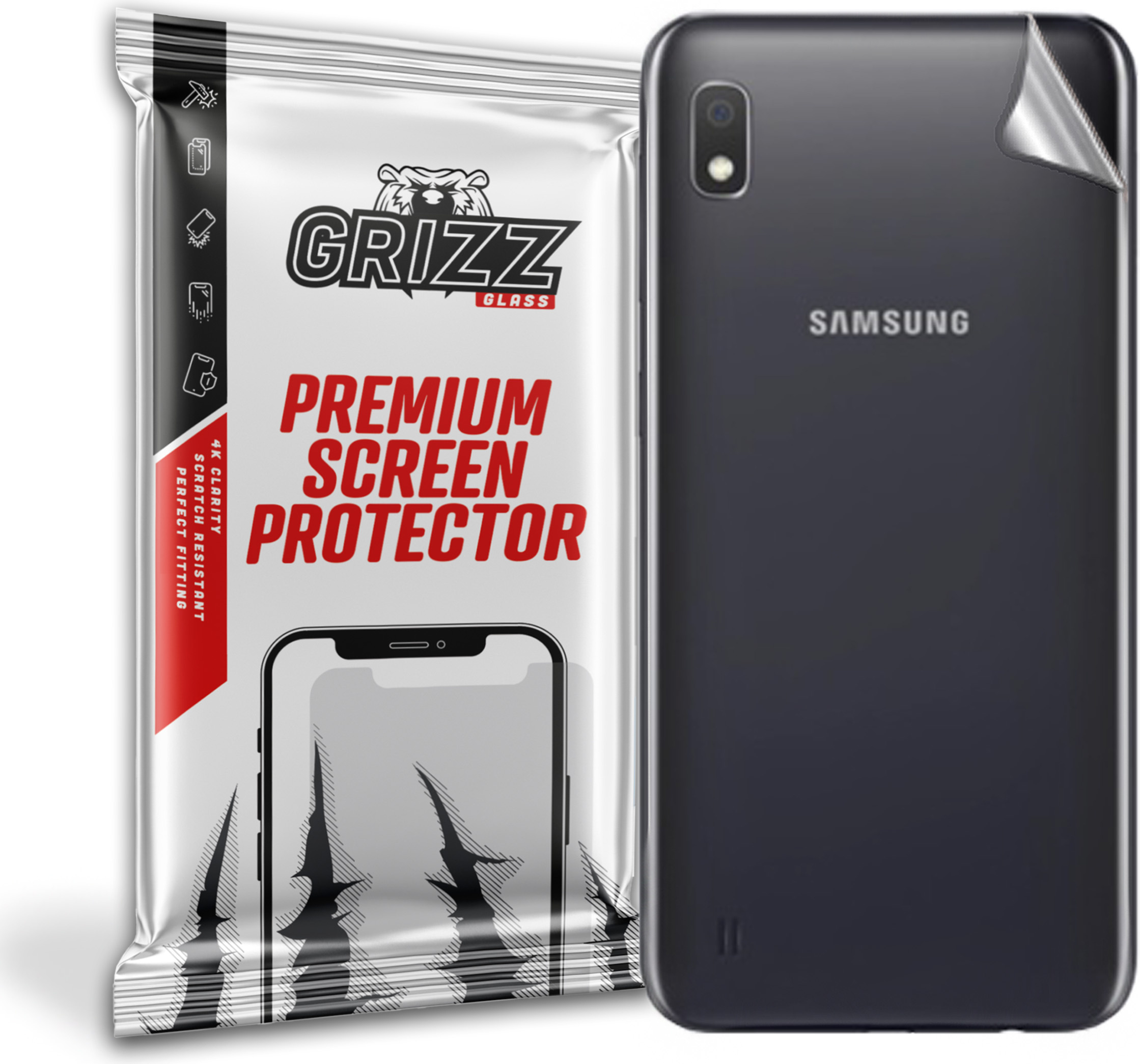 GrizzGlass SatinSkin Samsung Galaxy A10