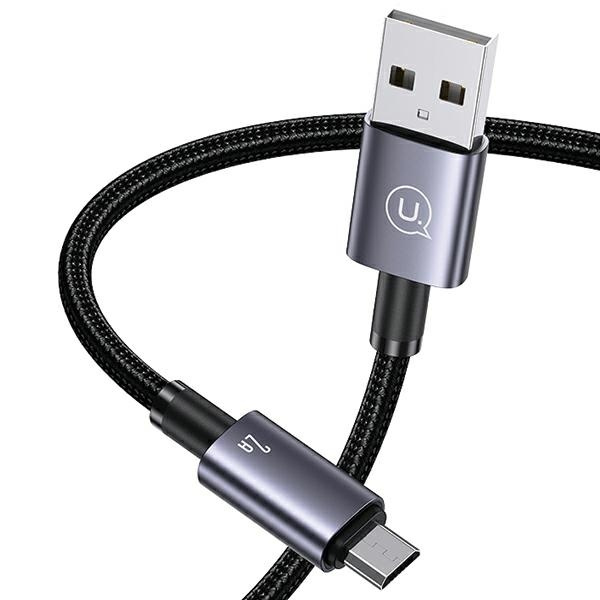 USAMS US-SJ670 USB-A / microUSB cable 2A 2m Fast Charging tarnish