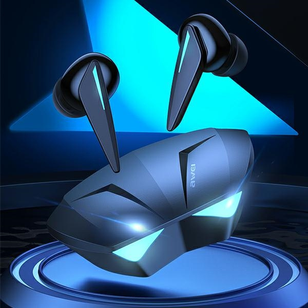 AWEI earphones Bluetooth 5.0 T23 TWS gaming black