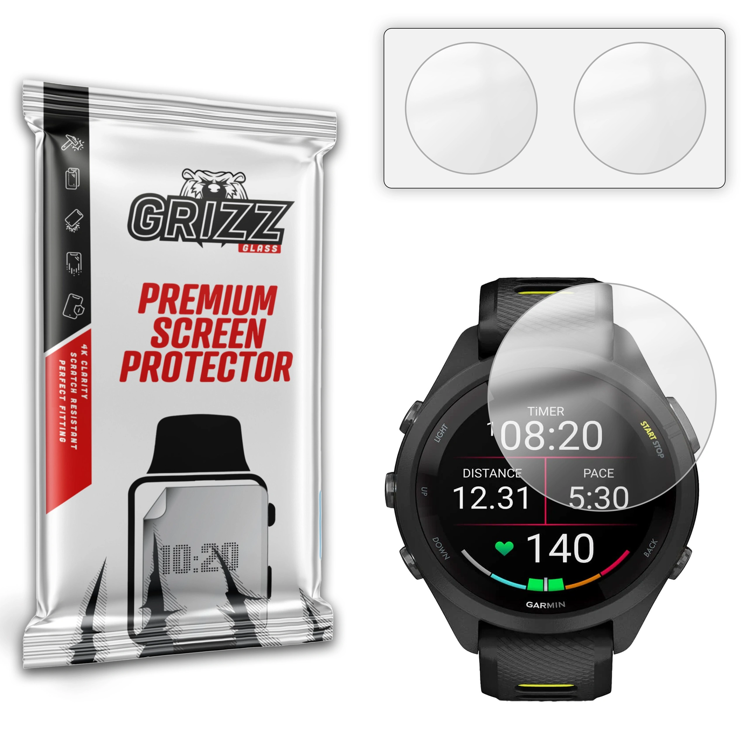 GrizzGlass PaperScreen Garmin Forerunner 265S 42mm
