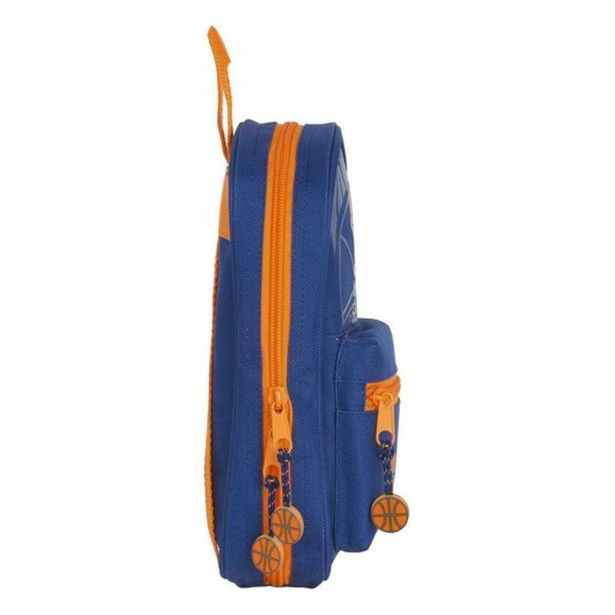 Backpack Pencil Case Valencia Basket Blue Orange (33 Pieces)