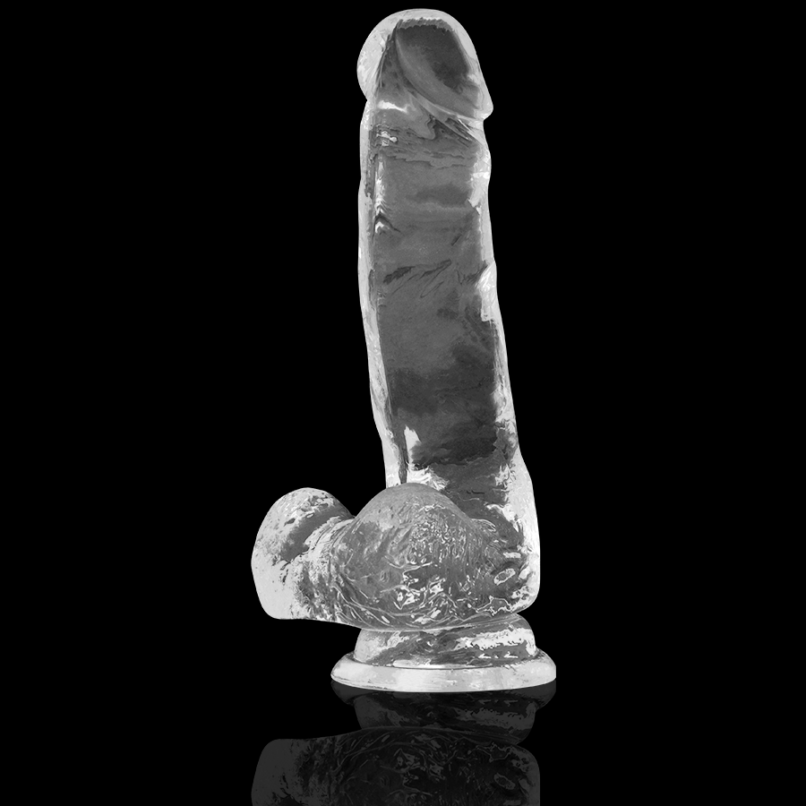 XRAY CLEAR COCK WITH BALLS  18.5CM X 3.8CM