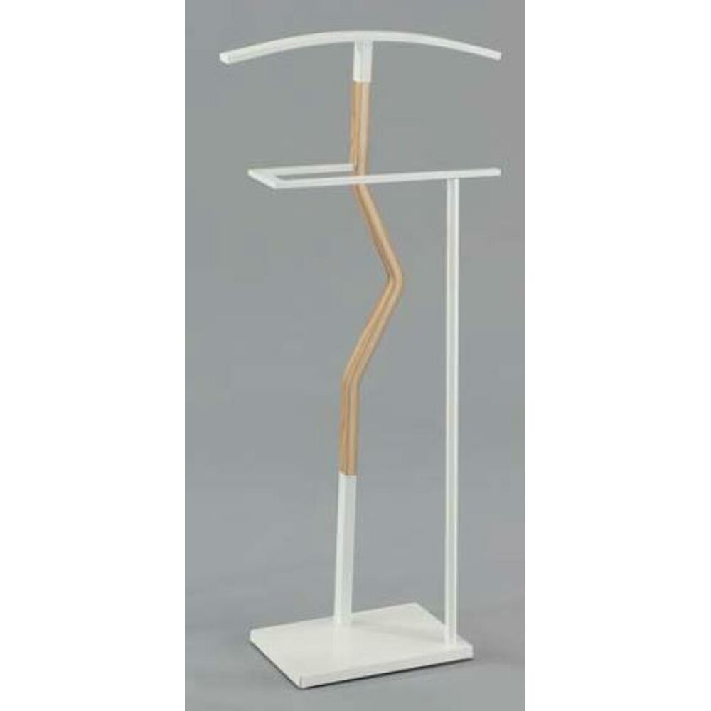 Hat stand DKD Home Decor Natural Wood Steel White (48 x 20 x 106,5 cm)