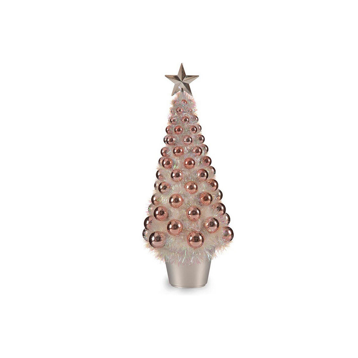 Christmas Tree Iridescent 21,5 x 51 x 21,5 cm Pink Plastic polypropylene