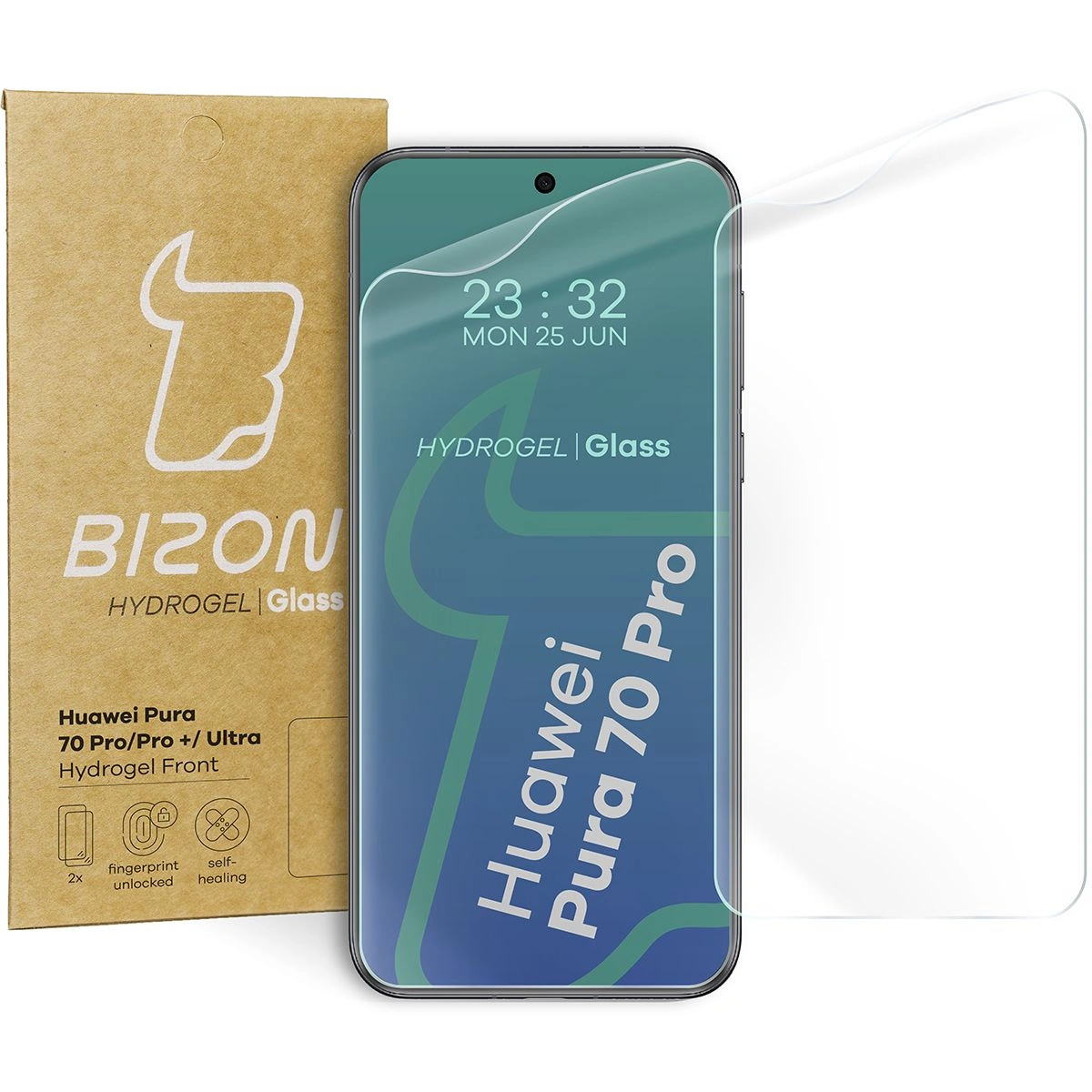 Bizon Glass Hydrogel Front Huawei Pura 70 Pro / Pro+ / Ultra [2 PACK]