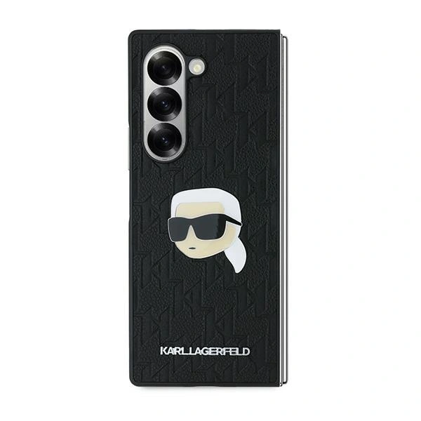 Case Karl Lagerfeld KLHCZFD6PGKSKIHK Samsung Galaxy Z Fold6 Saffiano Monogram Head Pin black/black