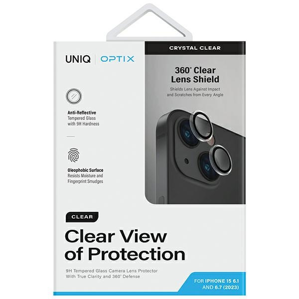 UNIQ Optix Clear Camera Lens Protector Apple iPhone 15 / 15 Plus crystal clear