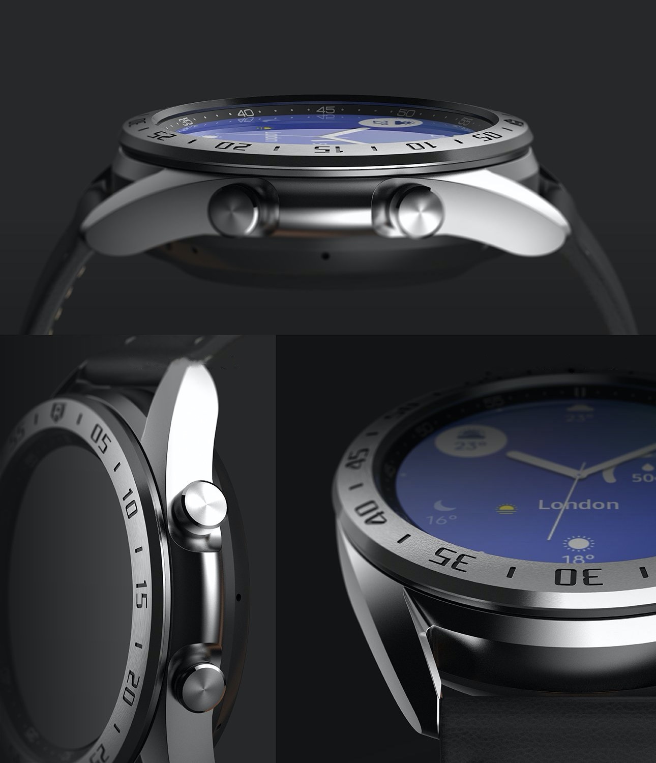Ringke Bezel Styling Samsung Galaxy Watch 3 41mm Stainless Steel Silver GW3-41-01