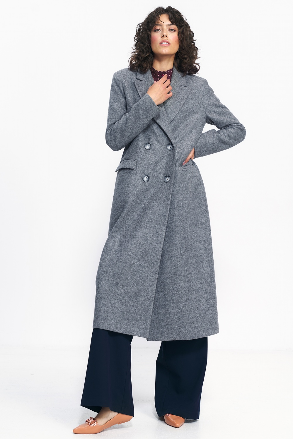  Coat model 186120 Nife  grey