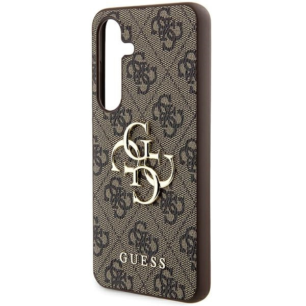 Guess GUHCSA554GMGBR Samsung Galaxy A55 hardcase 4G Big Metal Logo brown