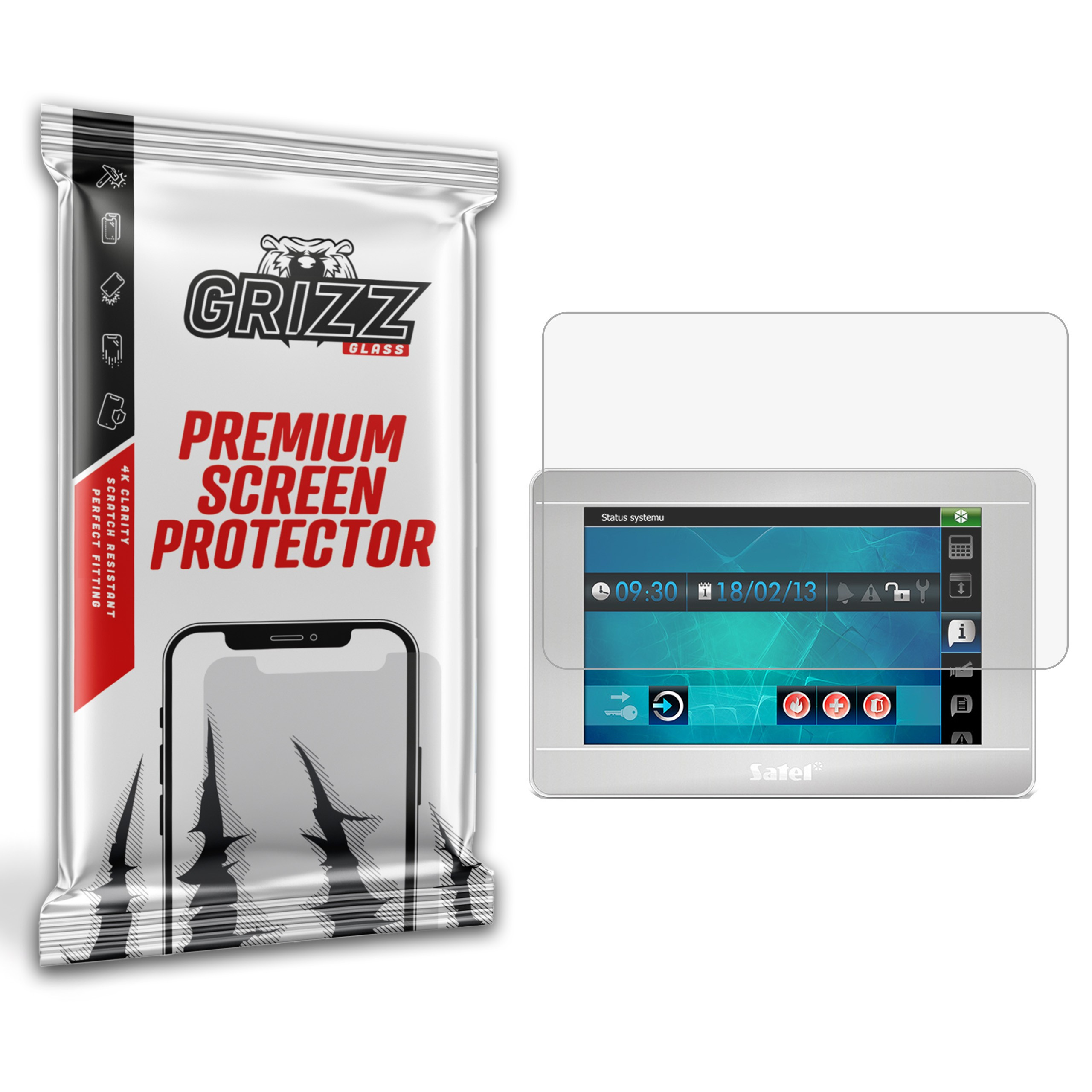 GrizzGlass PaperScreen Satel INT-TSI-SSW 7"