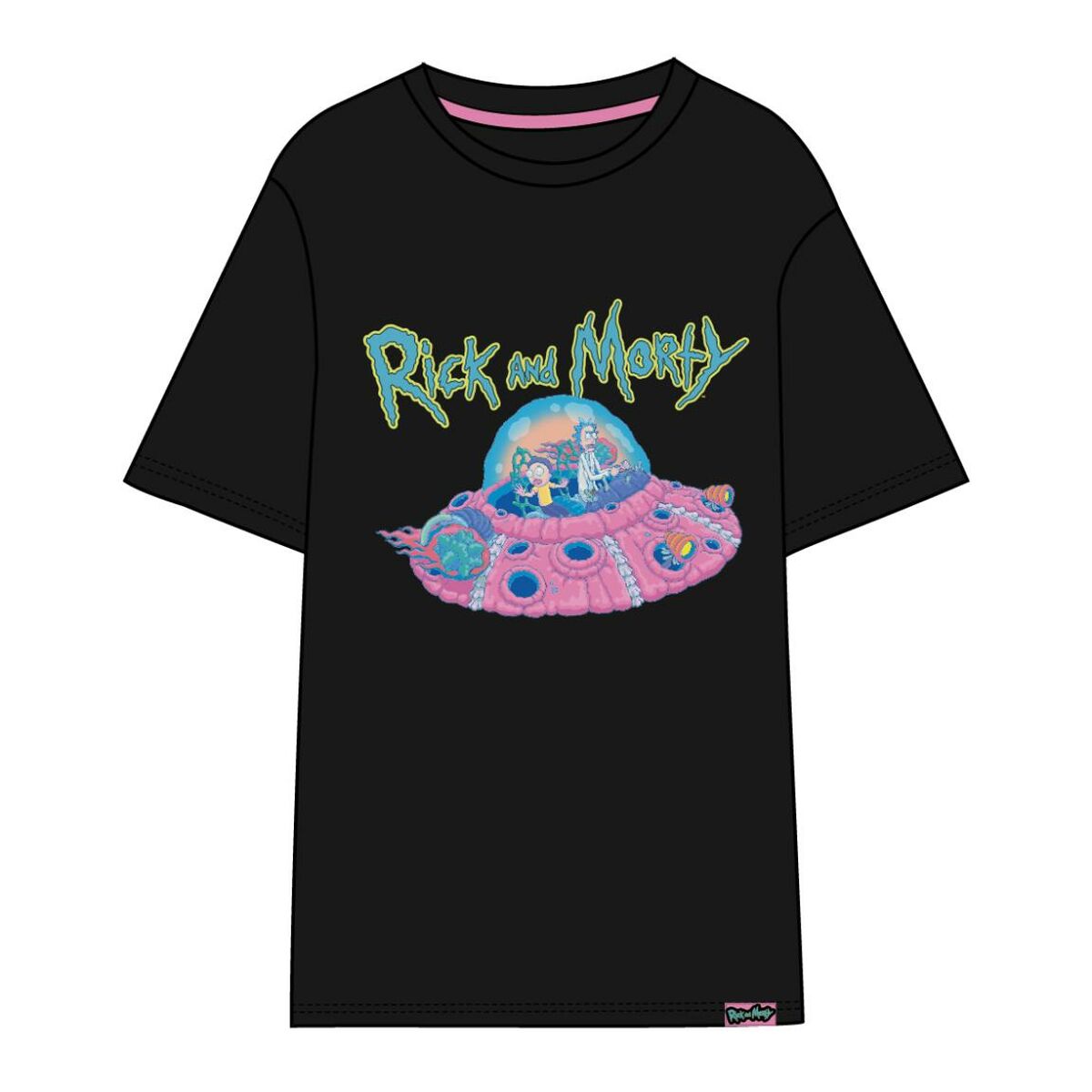 Women’s Short Sleeve T-Shirt Rick and Morty Black