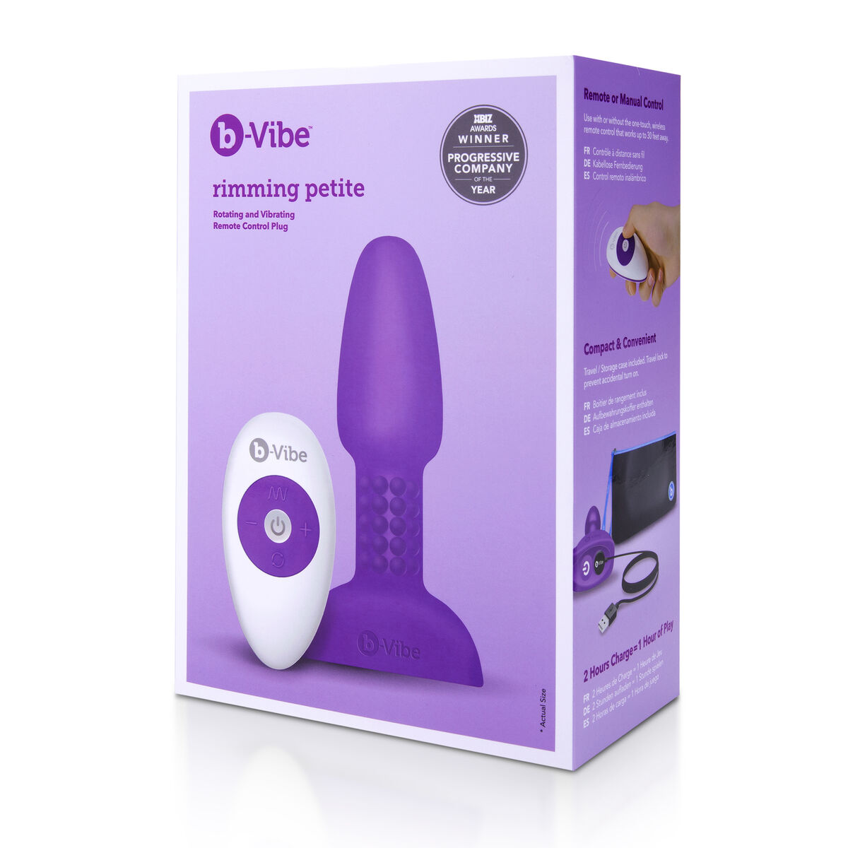 Small Purple Anal Rimming Plug B-Vibe 93044 Small Purple Anal Rimming Plug B-Vibe 93044