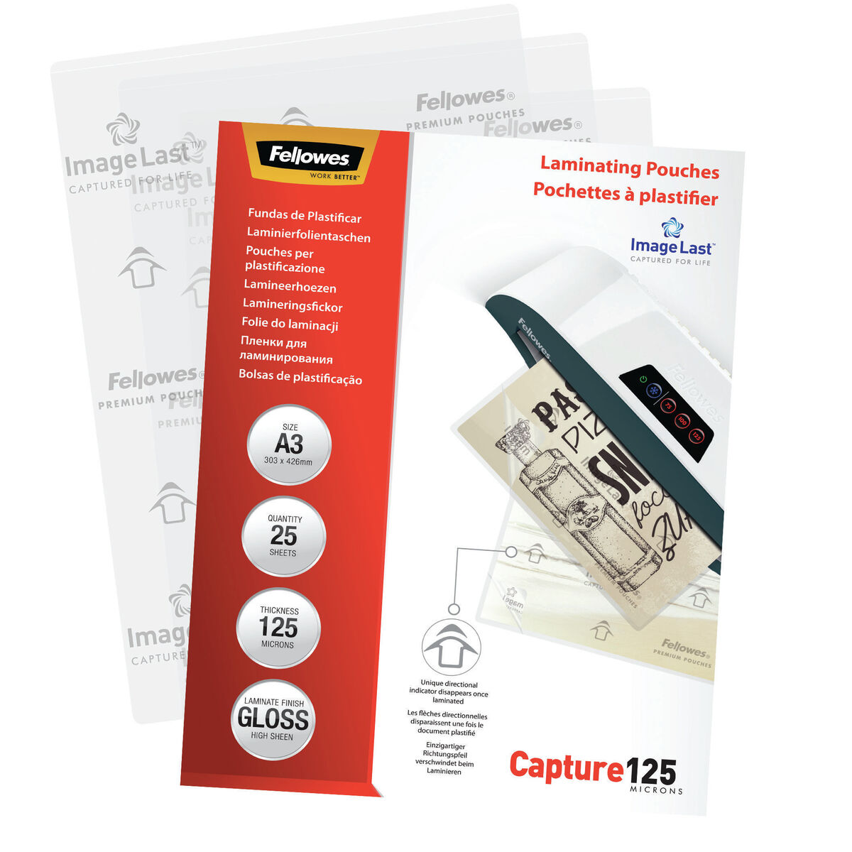 Laminating sleeves Fellowes 5396501 Transparent A3