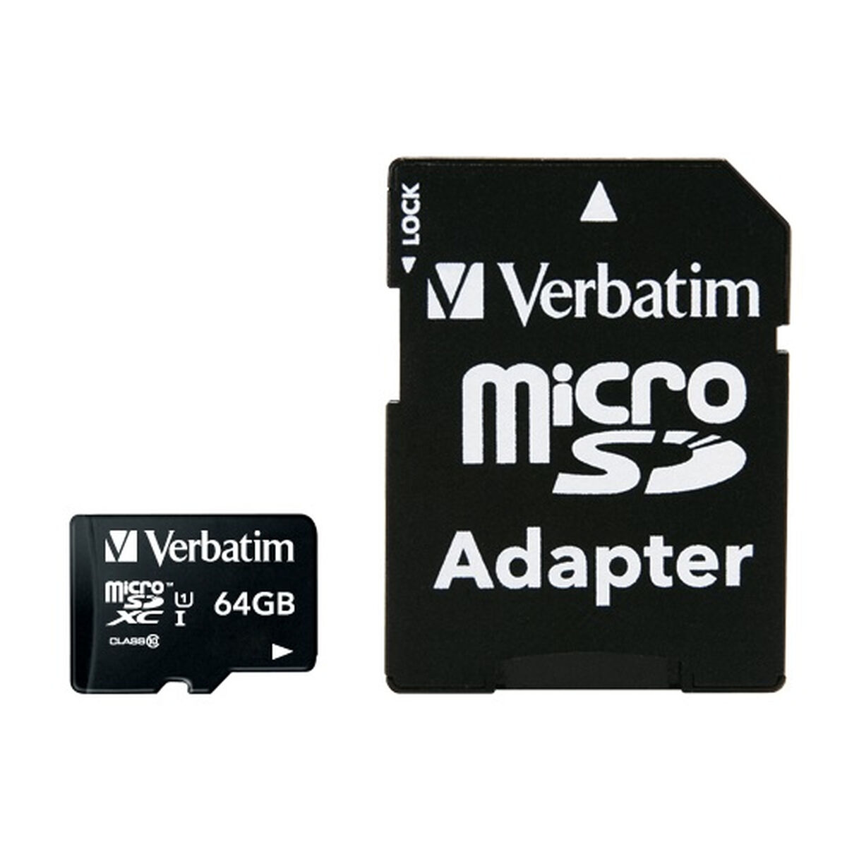 Micro SD Memory Card with Adaptor Verbatim 44084