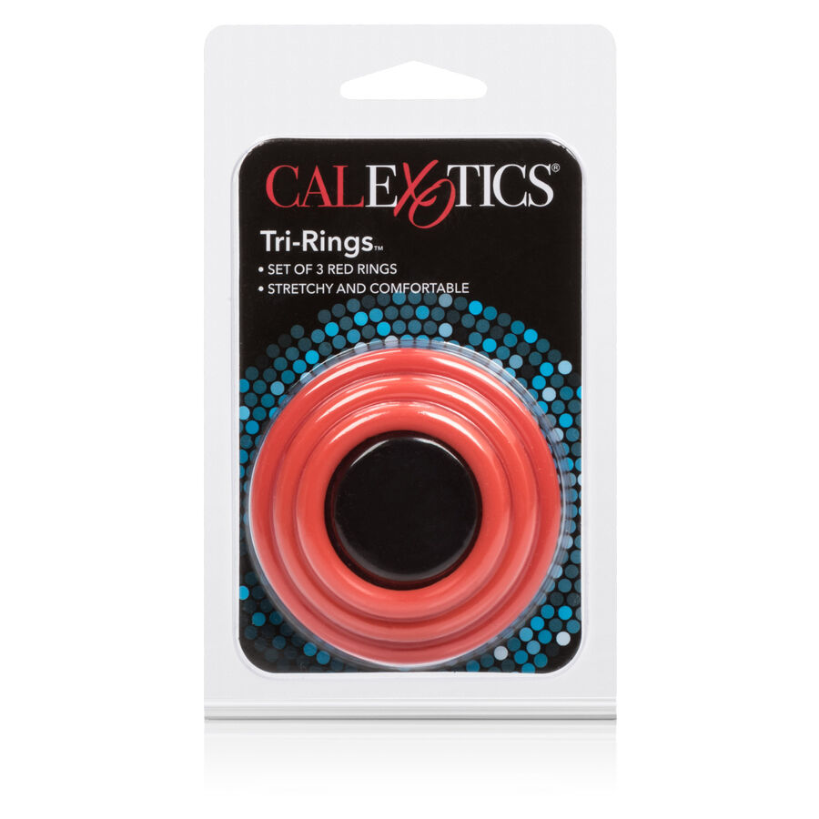 CALEX TRI-RINGS SET RED