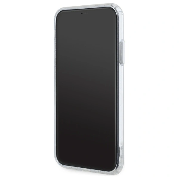 Karl Lagerfeld KLHMN61HLSCHH Apple iPhone 11 / XR hardcase IML Metal Choupette Head MagSafe white