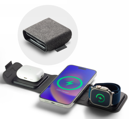 Mophie Travel Charger 3in1 MagSafe wireless charger (black)