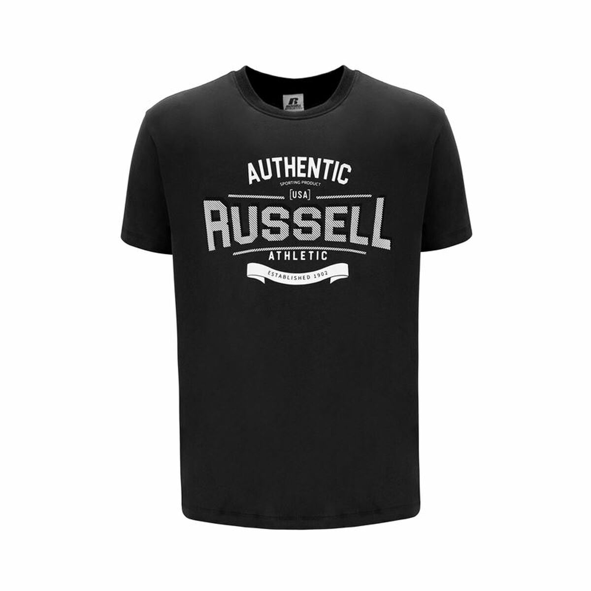 Short Sleeve T-Shirt Russell Athletic Amt A30081 Black Men