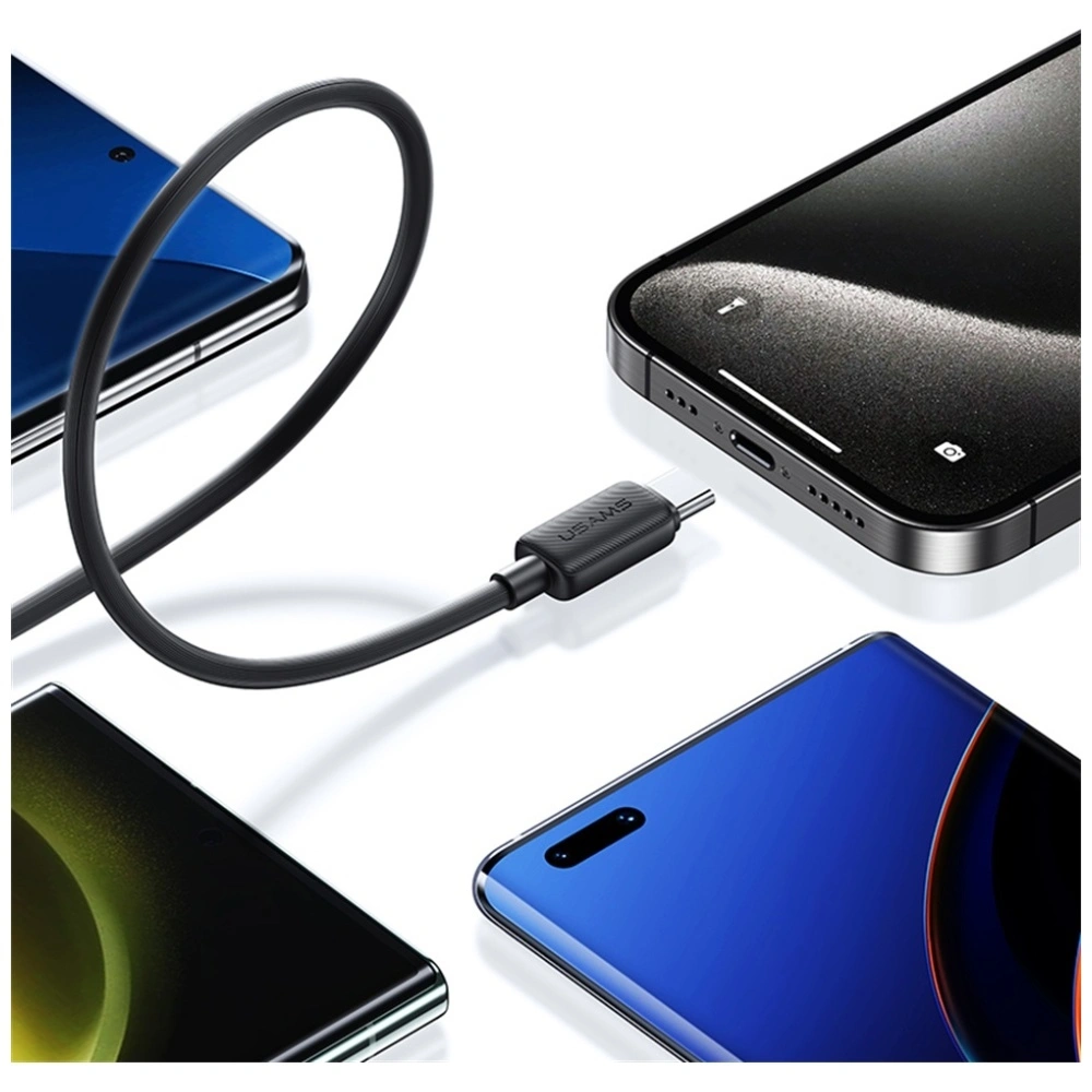 Kabel USAMS KY Series US-SJ691 60W USB-C / USB-C 1m biały