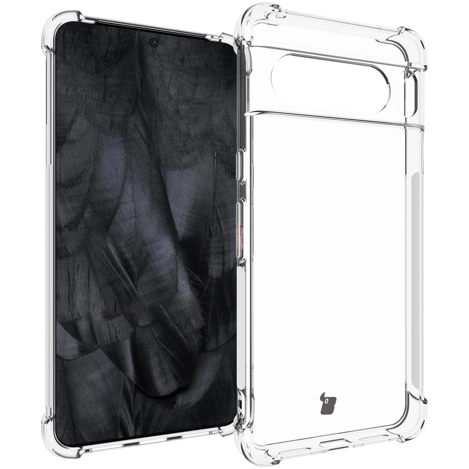 Bizon Case Clear Pack case + 2x screen glass Google Pixel 8 Pro clear