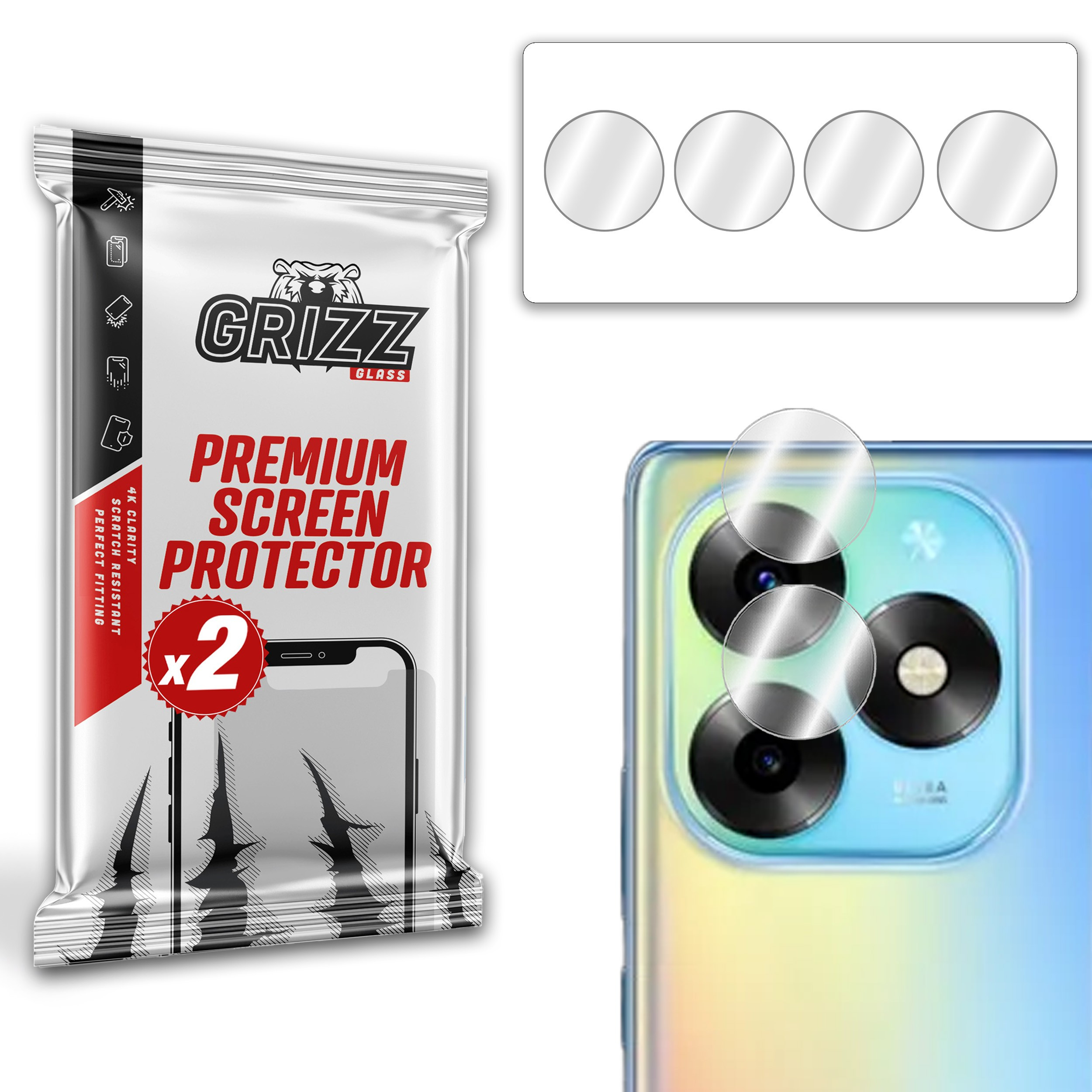 GrizzGlass HybridGlass Camera Itel S23+