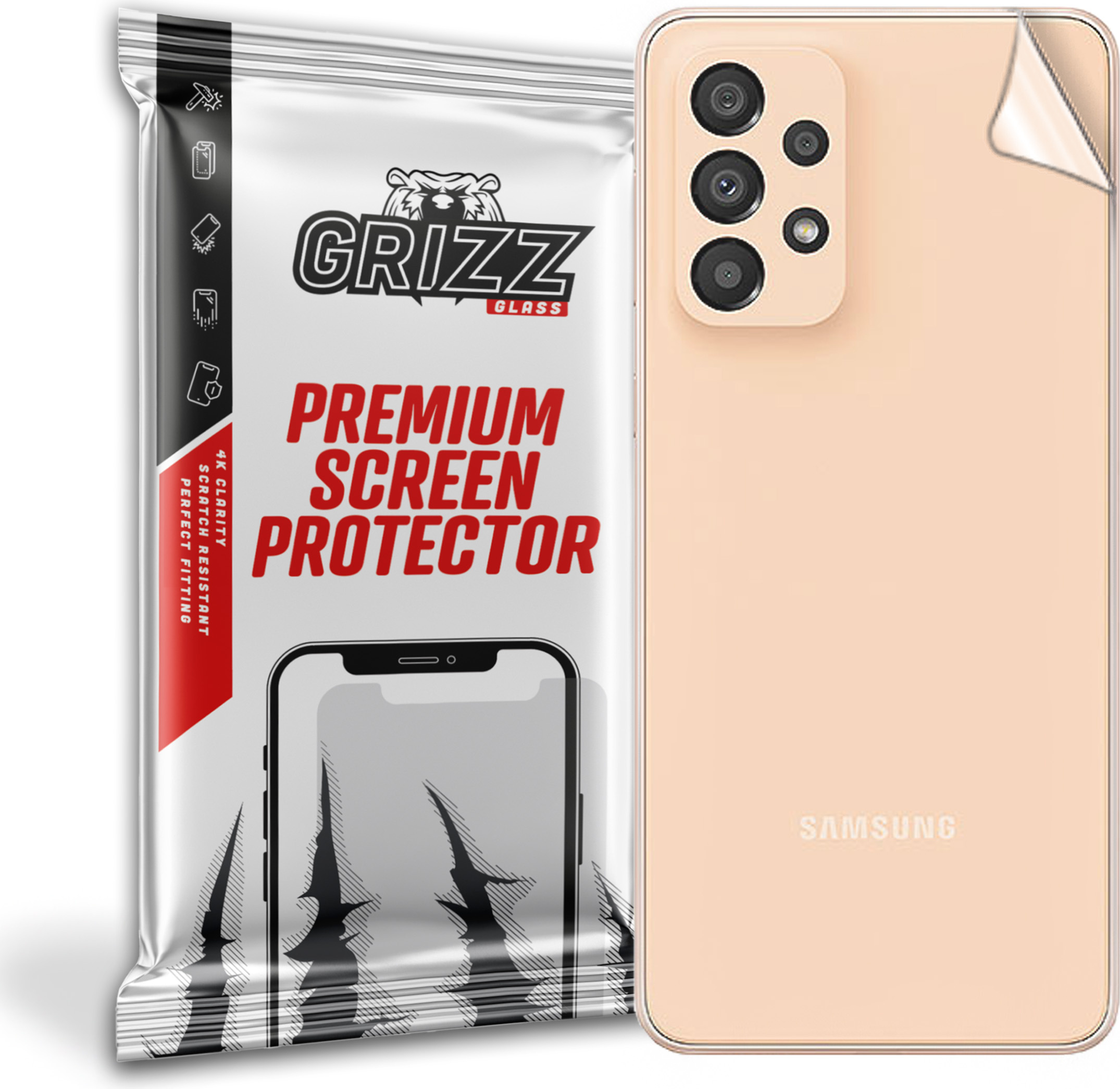 GrizzGlass SatinSkin Samsung Galaxy A33 5G