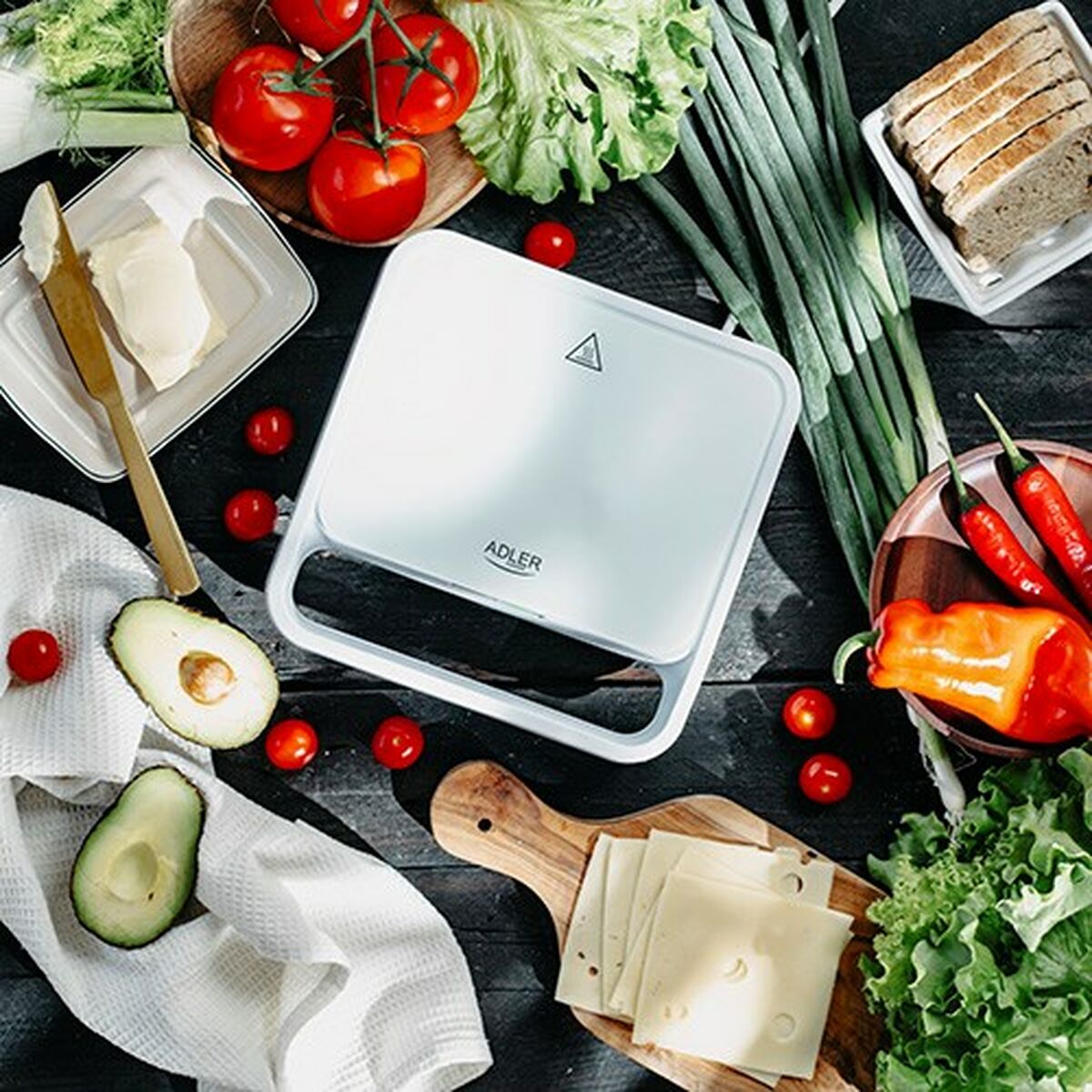 Sandwich Maker Adler AD 3070w White Sandwich Maker Adler AD 3070w White