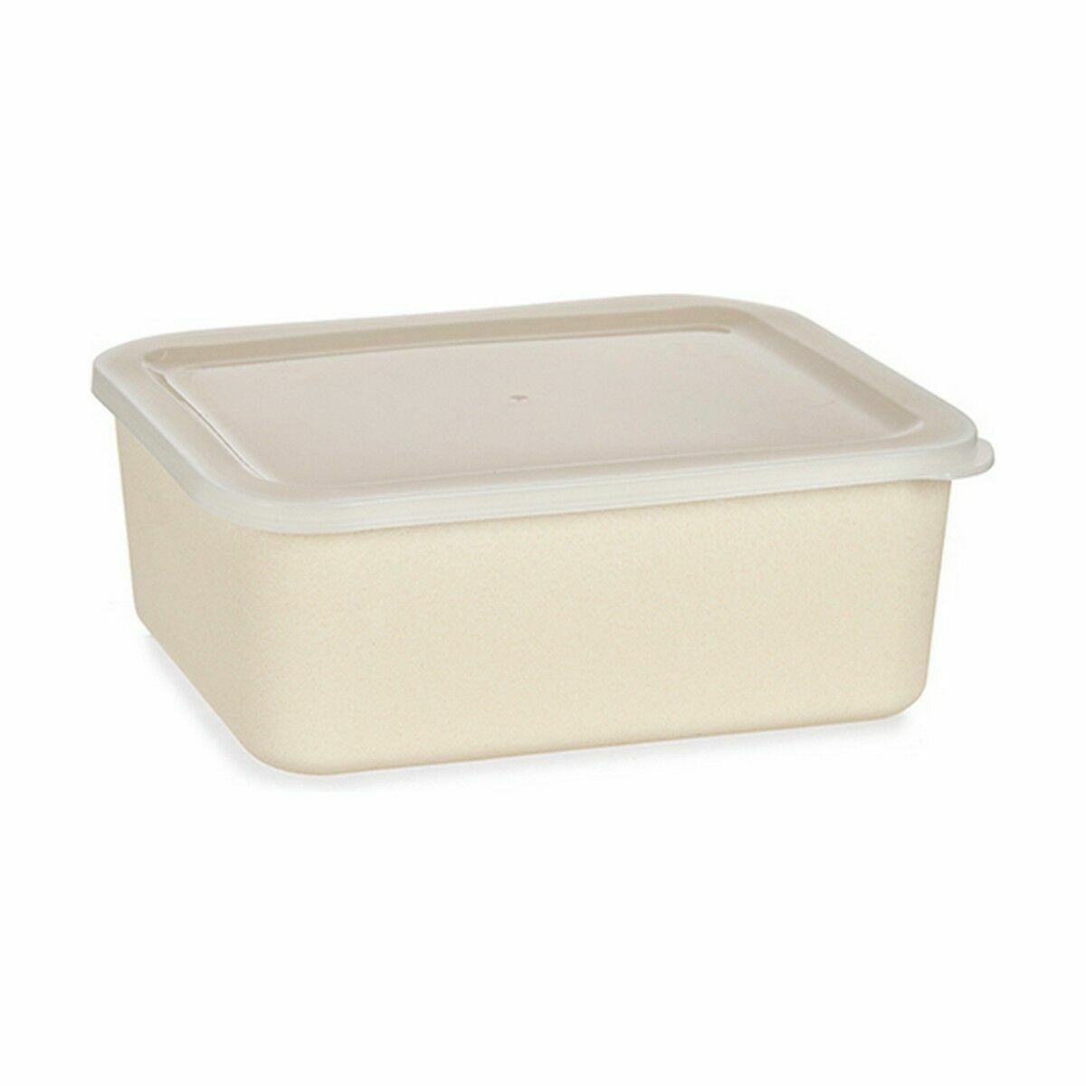 Tray with lid Bamboo Melamin Yellow 17 x 8 x 23,5 cm (6 Units)
