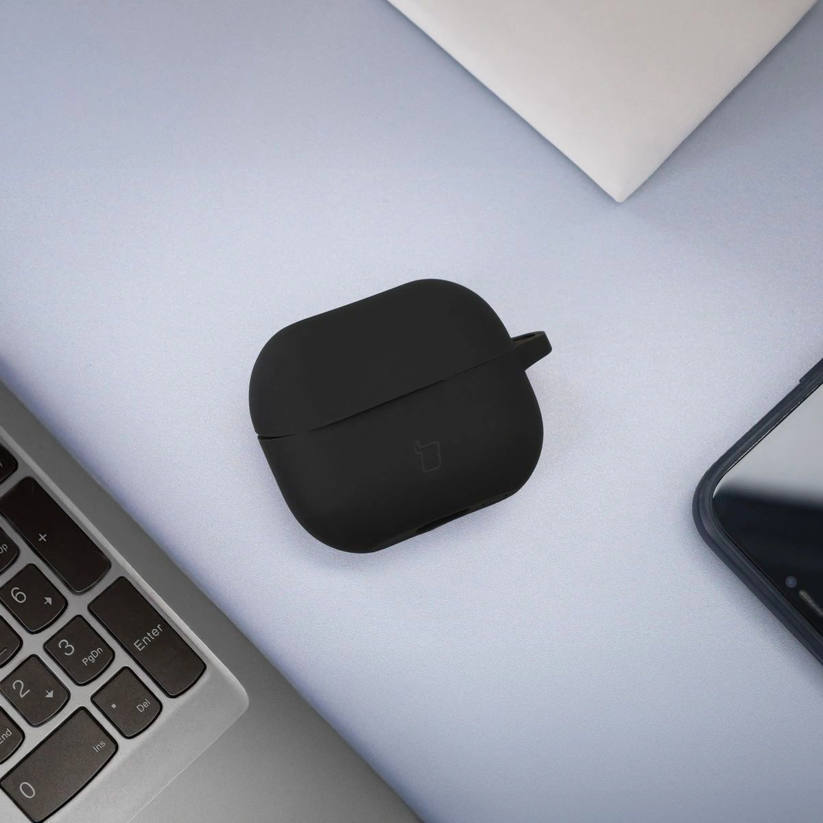 Bizon Case Headphone Silicone Samsung Galaxy Buds 3 / 3 Pro black