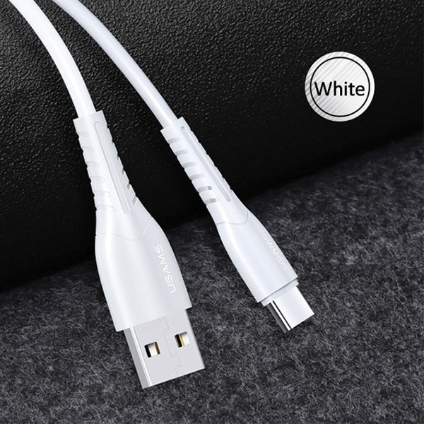 USAMS Cable U35 USB-C 2A Fast Charge 1m white SJ366USB02 (US-SJ366)
