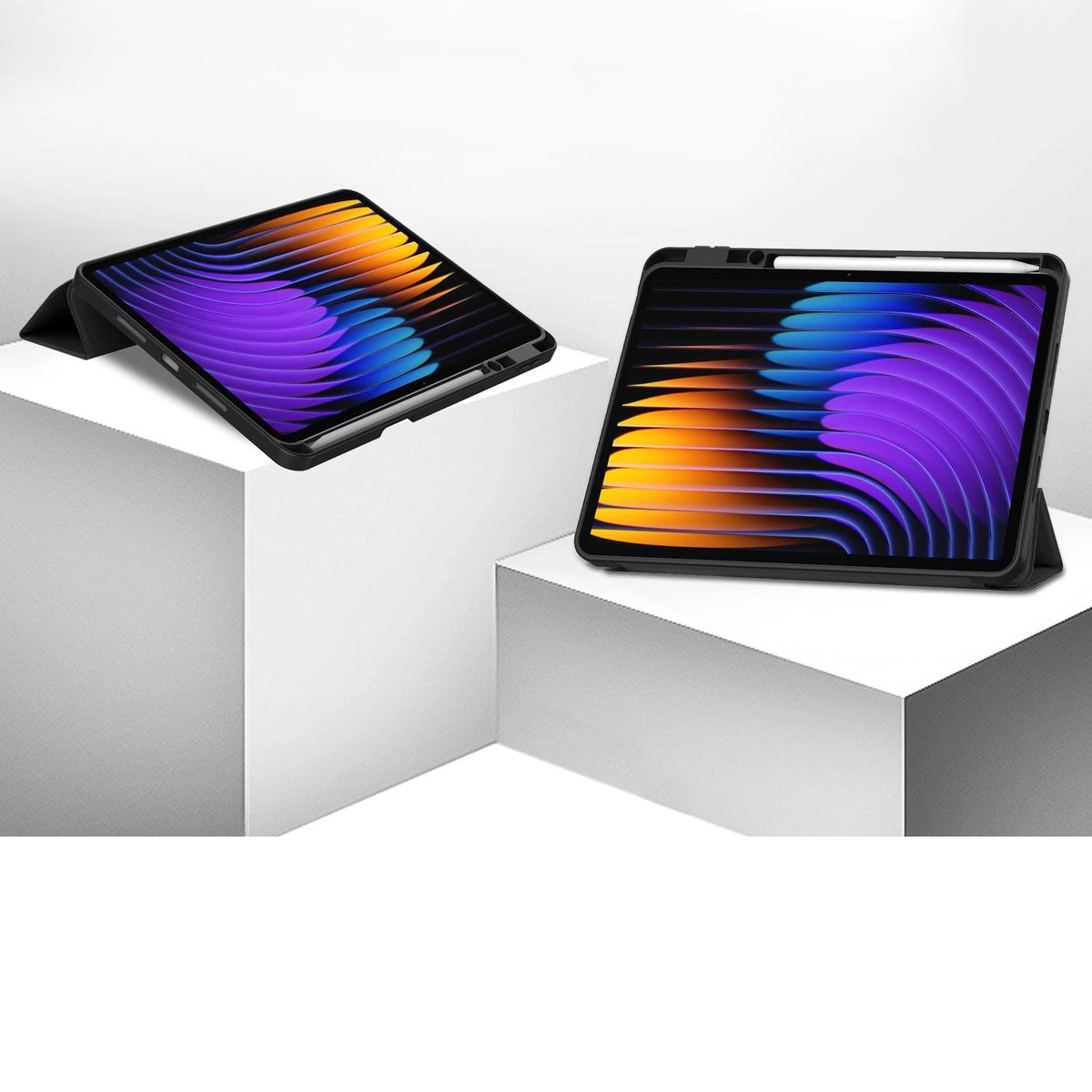 Etui z klapką Bizon Case Tab Lizard do Xiaomi Pad 7 / 7 Pro czarne