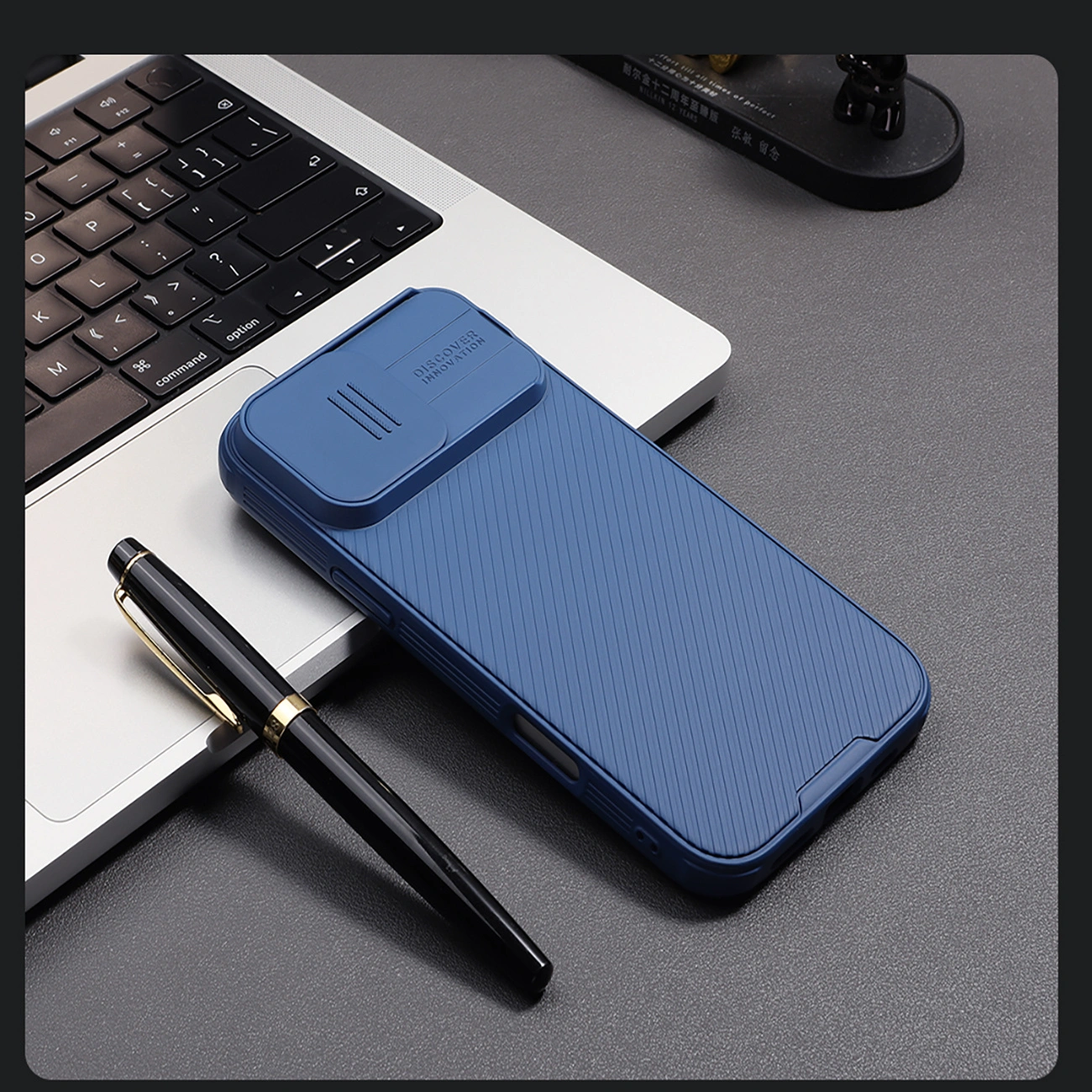 Nillkin CamShield Pro Magnetic Case na Apple iPhone 16 blue