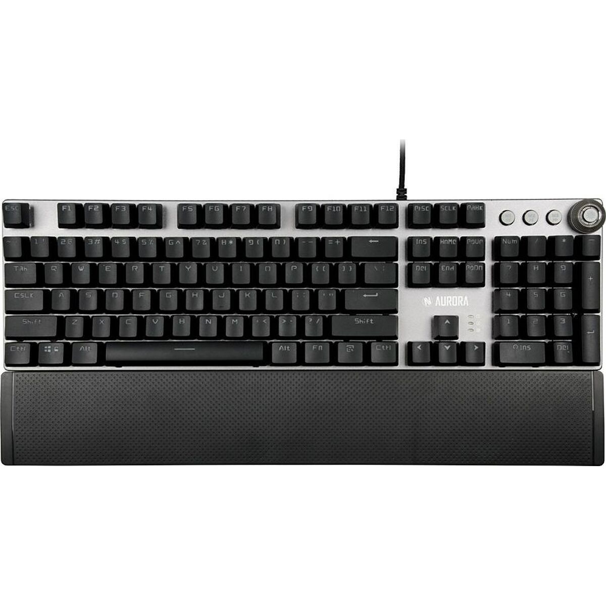 Keyboard Ibox AURORA K-3 Black/Silver Silver QWERTY Keyboard Ibox AURORA K-3 Black/Silver Silver QWERTY