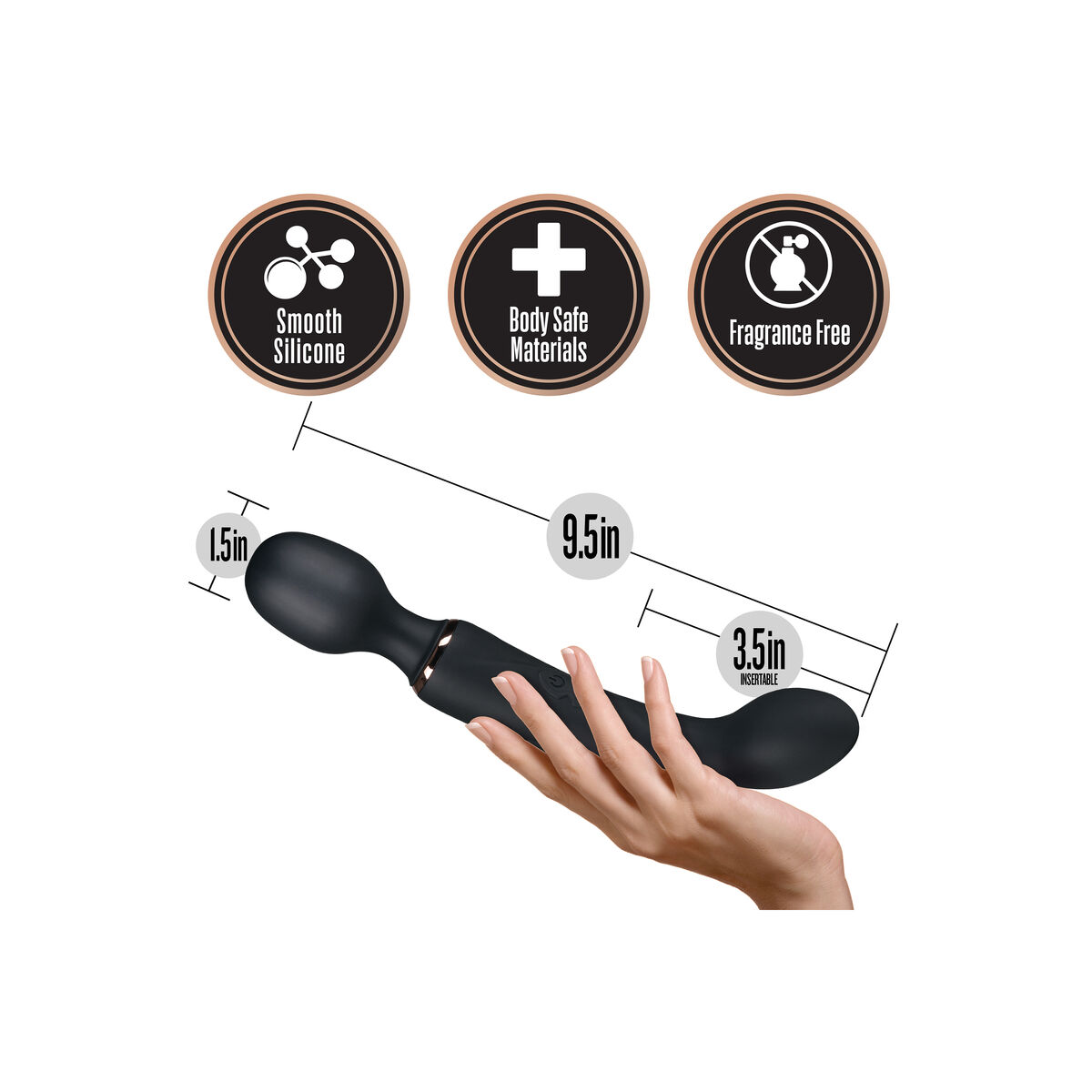 Massager Blush Lush Black Massager Blush Lush Black