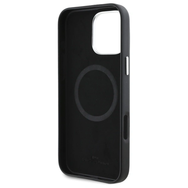 BMW BMHMP16L23PUFWK Apple iPhone 16 Pro hardcase Sign Full Wrapped Metal MagSafe black