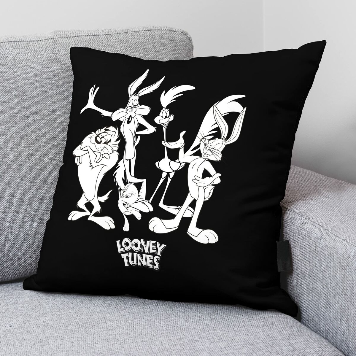 Cushion cover Looney Tunes Black 45 x 45 cm