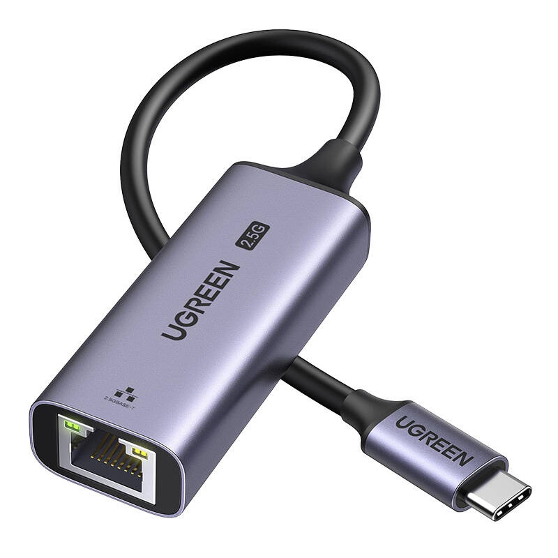 UGREEN CM648 cable USB-C / RJ45 2.5GB/s black