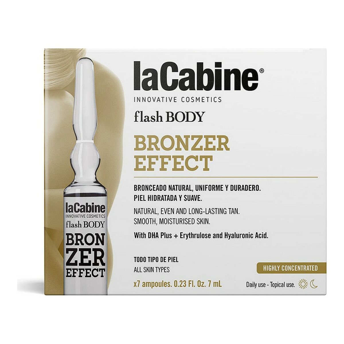 Ampułki Flash Body laCabine Samoopalacz (7 x 7 ml)