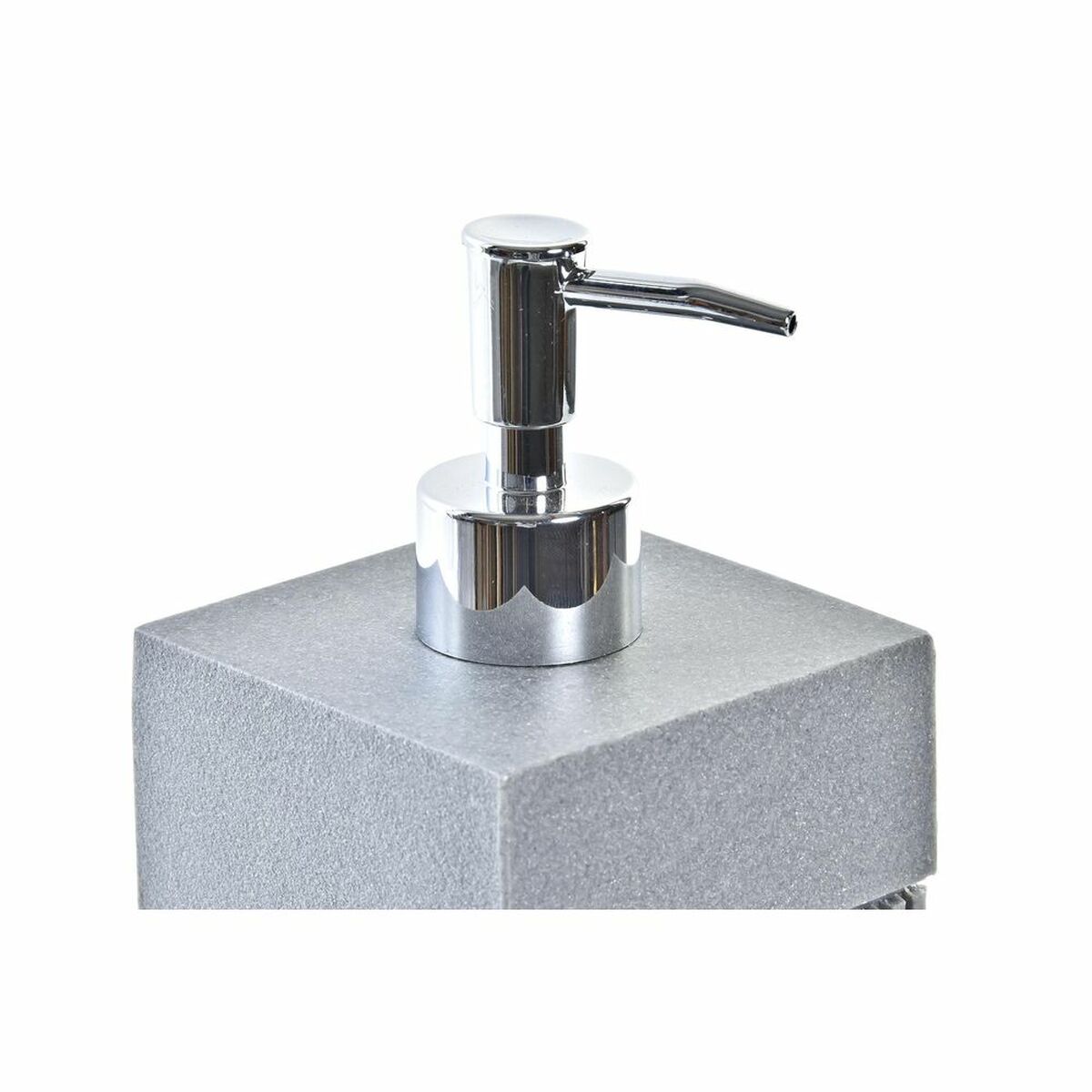Soap Dispenser DKD Home Decor 8,5 x 8,5 x 17,3 cm Silver Grey Resin polypropylene