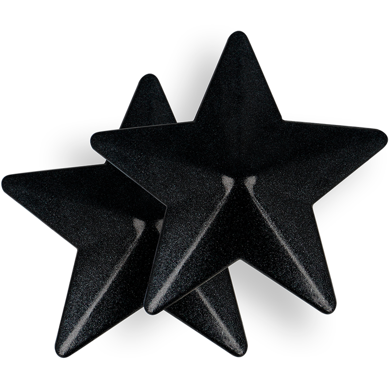 COQUETTE CHIC DESIRE - BLACK STARS NIPPLE COVERS