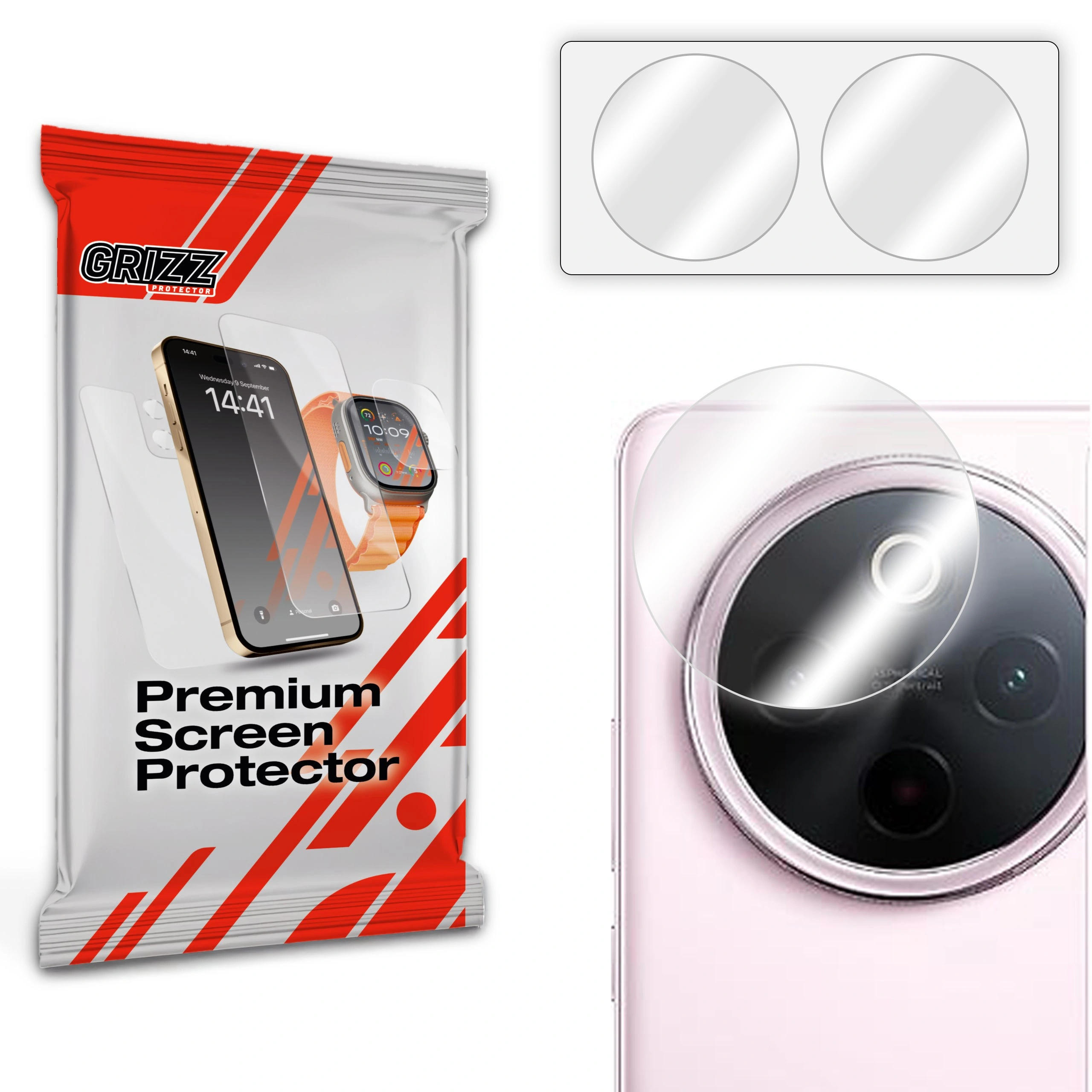 Szkło na aparat GrizzGlass HybridGlass Camera do Vivo Y300 Pro Plus