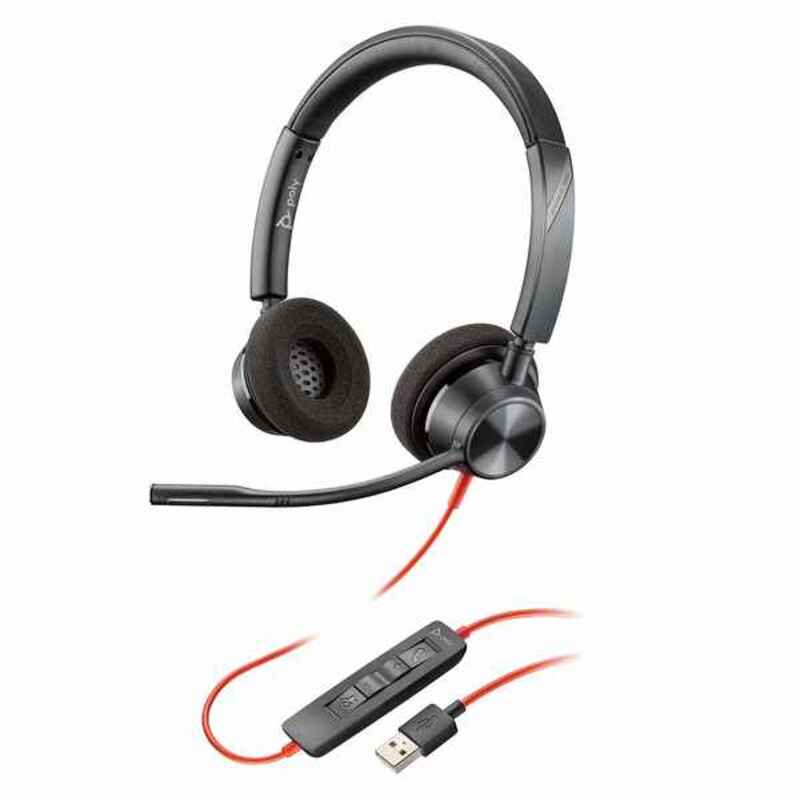 Headphones with Headband Poly Blackwire 3320 (Refurbished A)