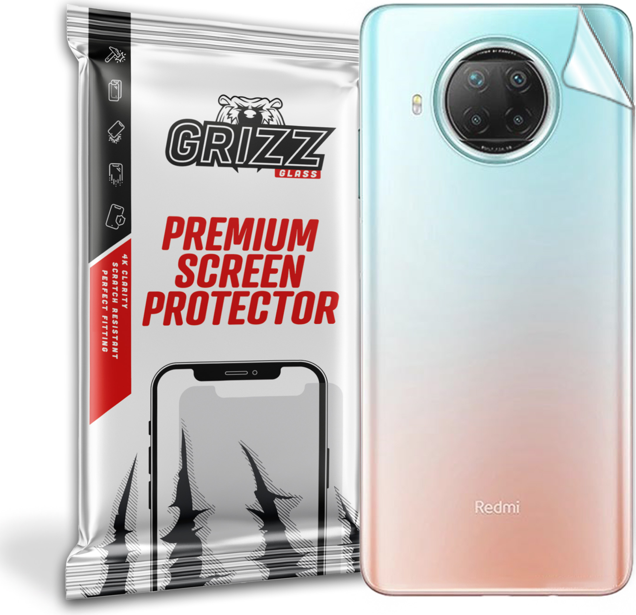 GrizzGlass SatinSkin Xiaomi Redmi Note 9 Pro 5G