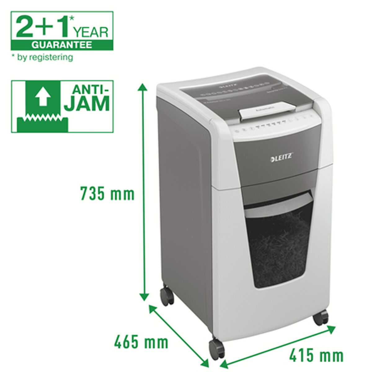 Paper Shredder Leitz IQ 300 Autofeed P4 60 L