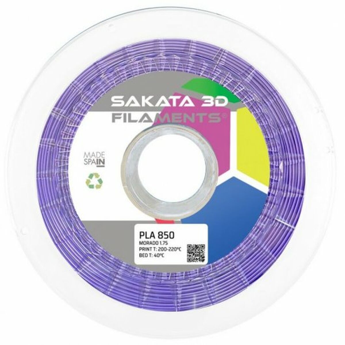 Filament Reel Sakata 3D 75200 Purple Ø 1,75 mm