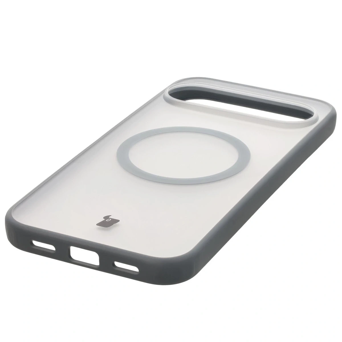 Etui z pierścieniem magnetycznym Bizon Case MatteO do Pixel 10 Pro XL przydymione-szare
