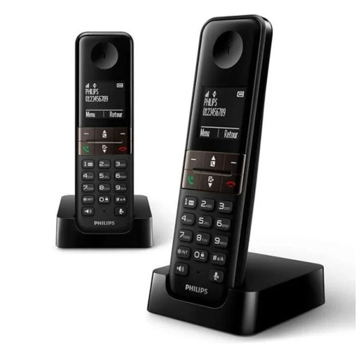 Telefon Bezprzewodowy Philips D4702B/34 Duo 1,8" DECT (2 pcs)