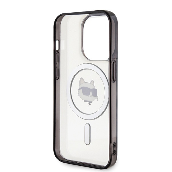 Karl Lagerfeld KLHMP15LHCHNOTK Apple iPhone 15 Pro hardcase IML Choupette`s Head MagSafe transparent